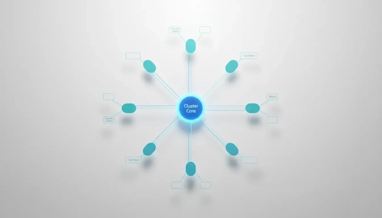 Cluster diagram with central core and connected nodes.